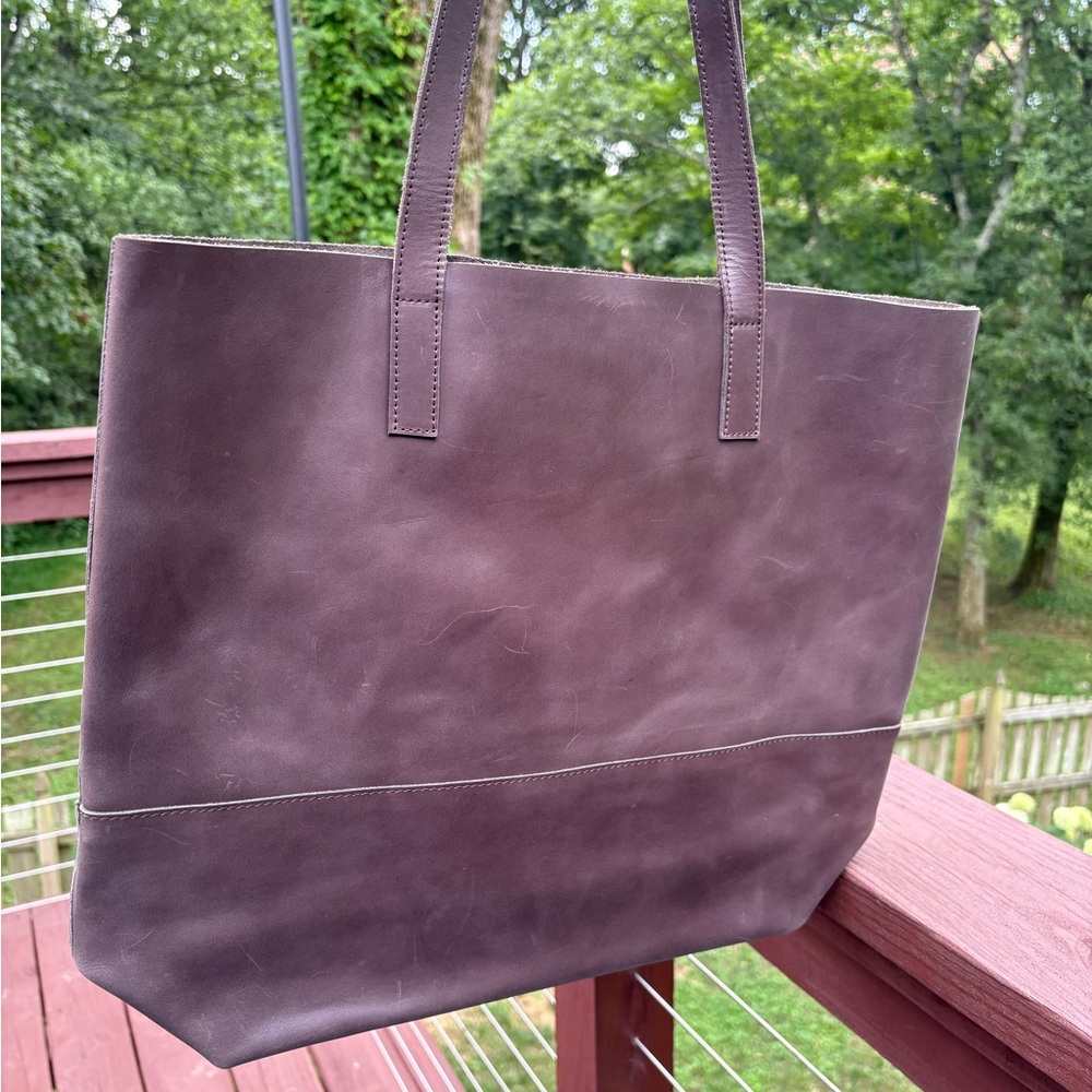 Able Addison Knotted tote chocolate